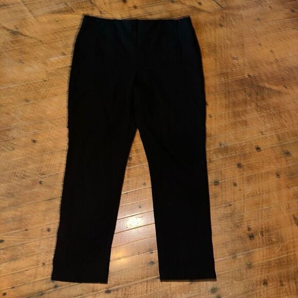 Chico’s black knit travelcore pull on comfortable 1.5/10 pants - Picture 1 of 3